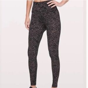 Lululemon Lace Pattern Leggings